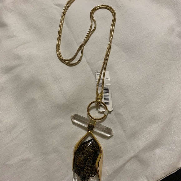 long necklace, with crystal inlay. - Picture 3 of 5